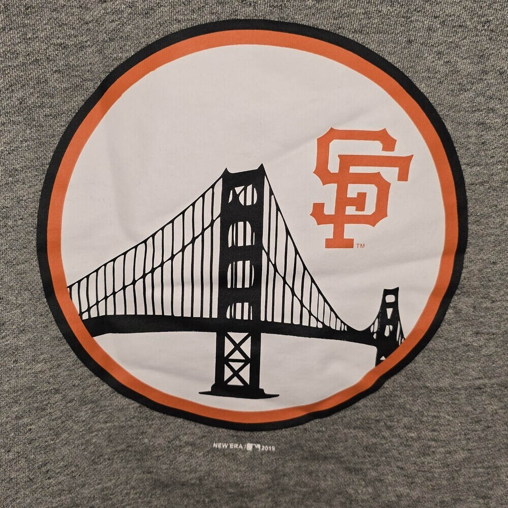New Era SF Giants Cooperstown Crewneck Sweatshirt M Golden Gate 2019 - Picture 7 of 9